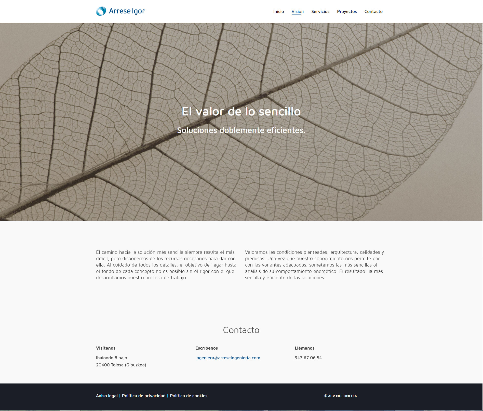 arrese ingenieria web gipuzkoa