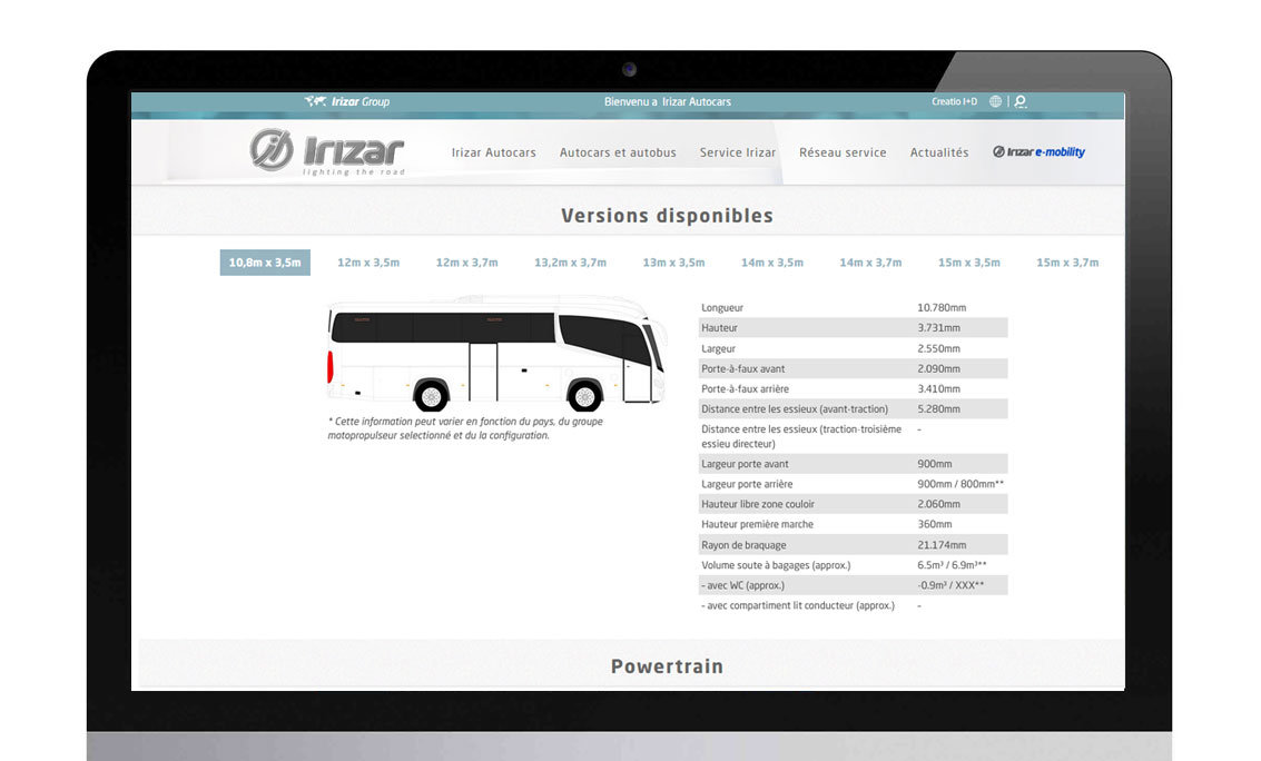 irizar france interior