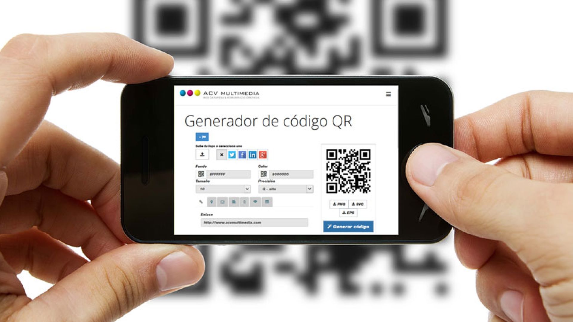 Nuevo generador de códigos QR gratuito