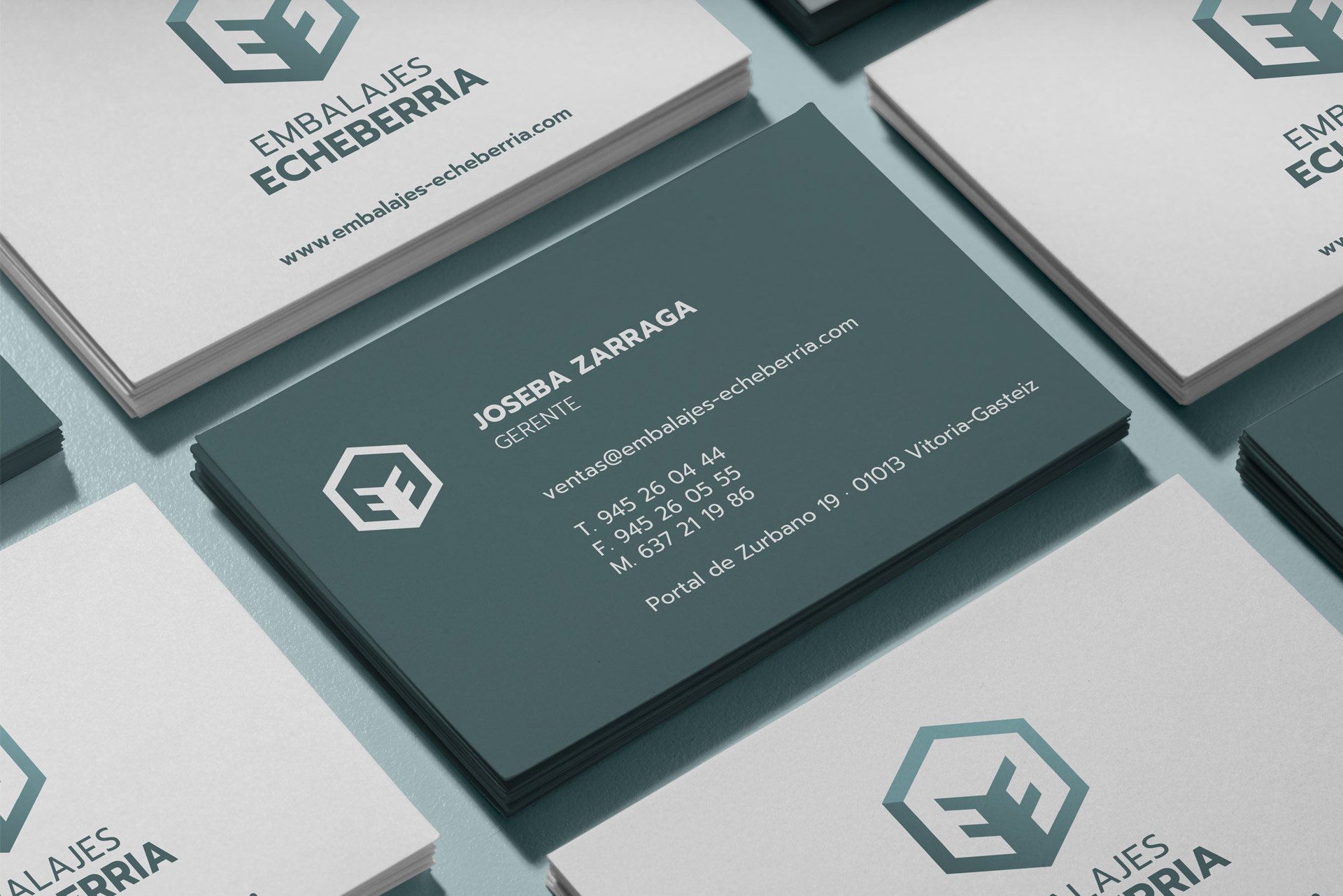 Embalajes Echeberria | logo and stationery design Vitoria-Gasteiz