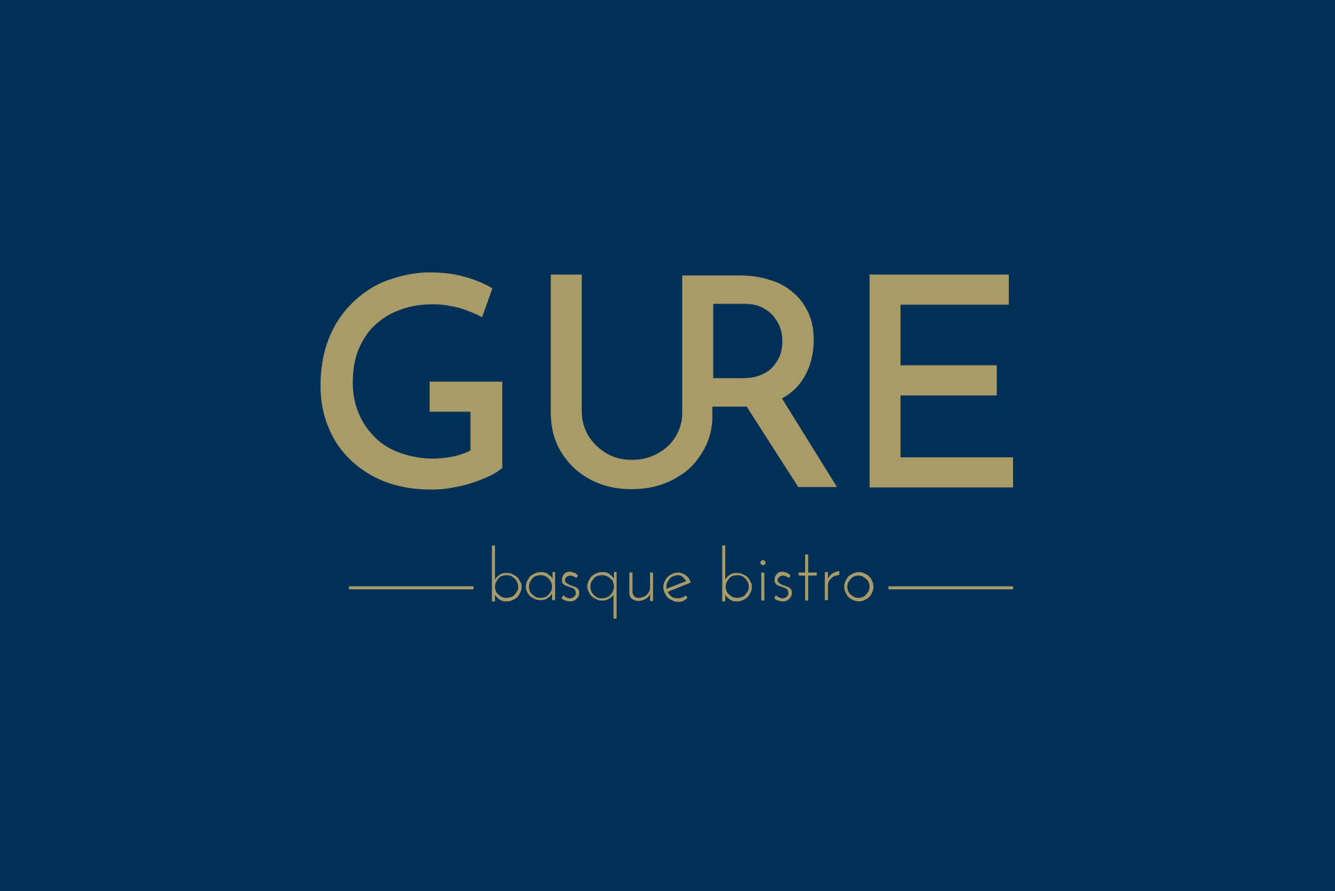 GURE basque bistro | identitate korporatiboaren garapena, logotipoa eta webgunea (Donostia, Gipuzkoa)
